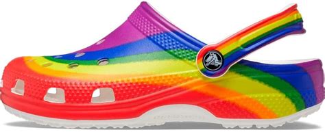 crocs unisex crocband rainbow waterproof.